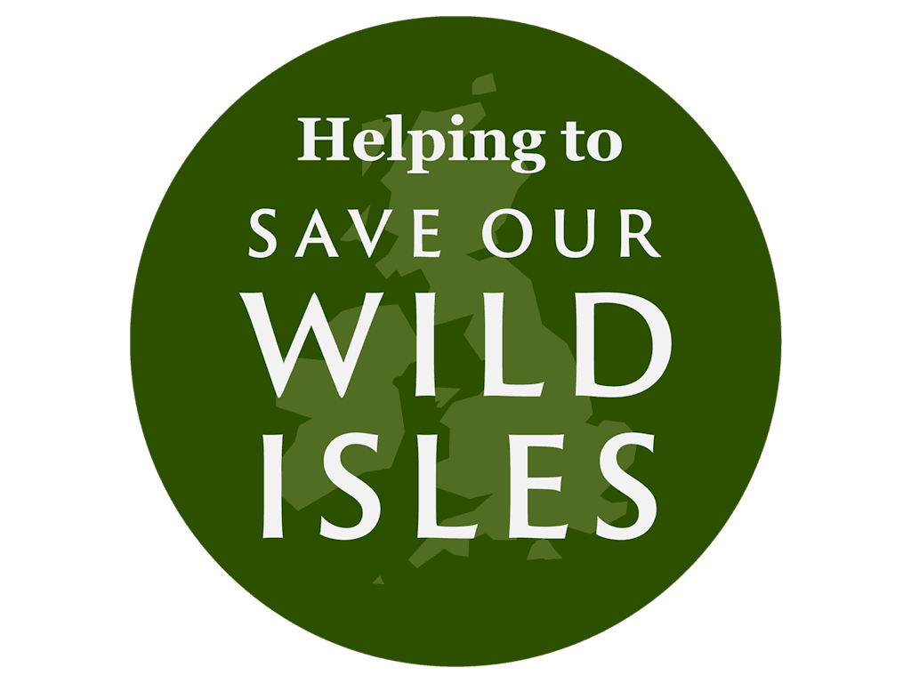 Saving our Wild Isles affiliate badge for partners.